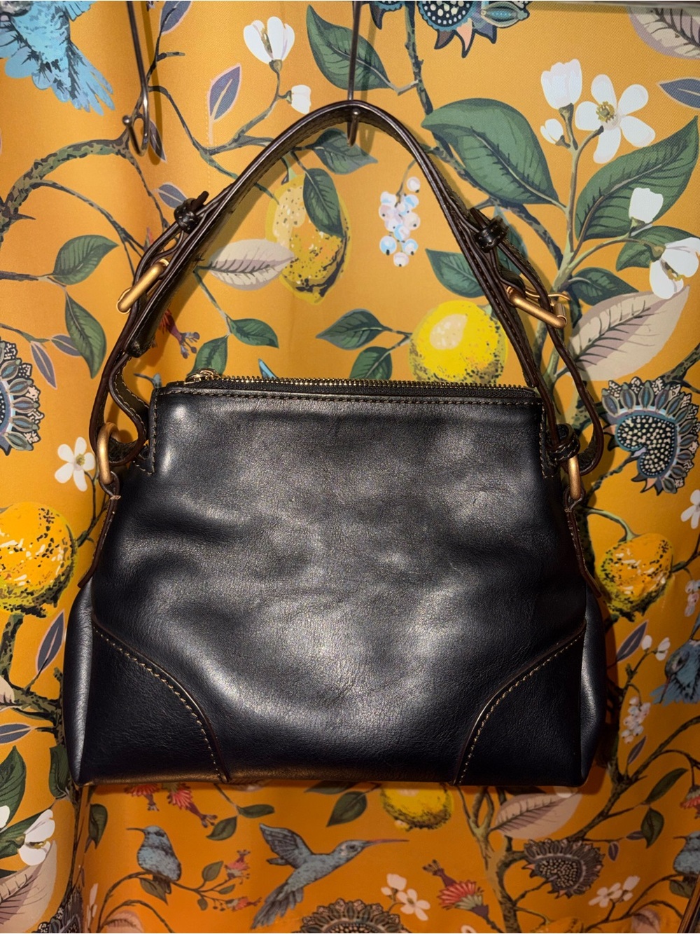 Dooney & Bourke Women's Black Florentine Hobo 26 Bag - Picture 2 of 8